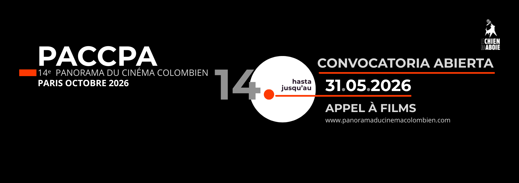 Convocatoria-PACPPA14 Panorama du Cinéma Colombien Paris 2026